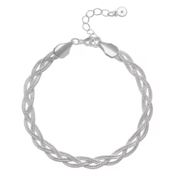 LC Lauren Conrad Braided Herringbone Chain Bracelet