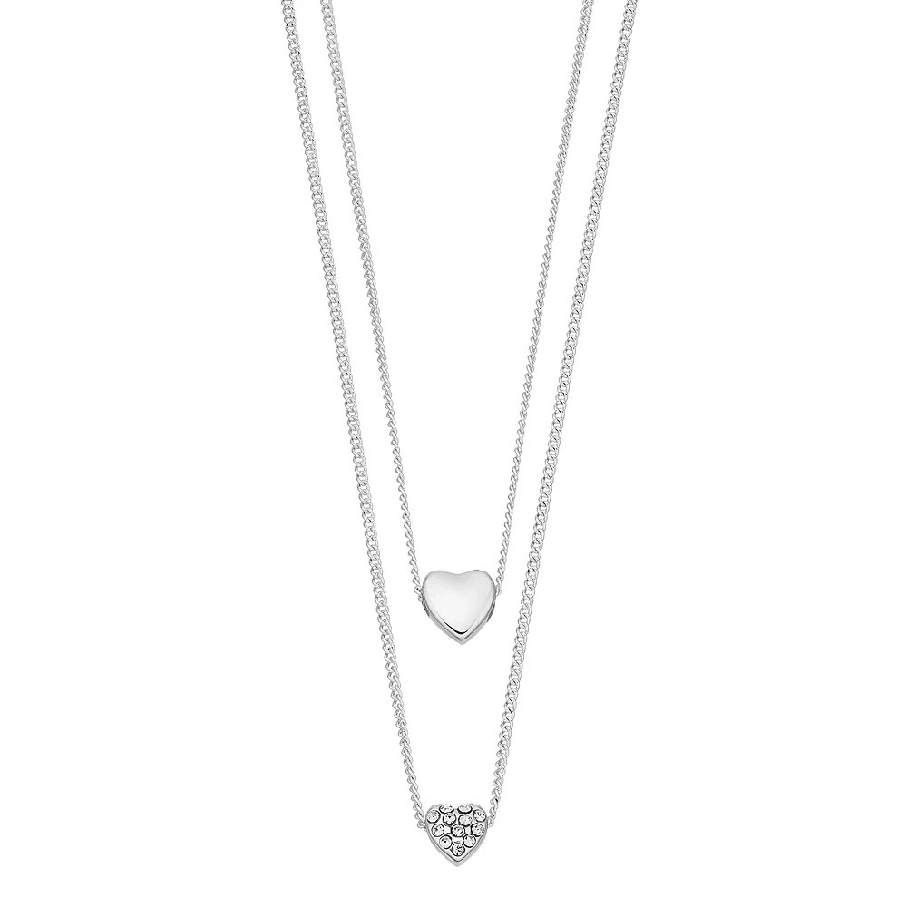 LC Lauren Conrad Layered Heart Necklace