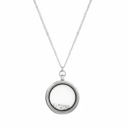 LC Lauren Conrad Long Round Shaker Pendant Necklace