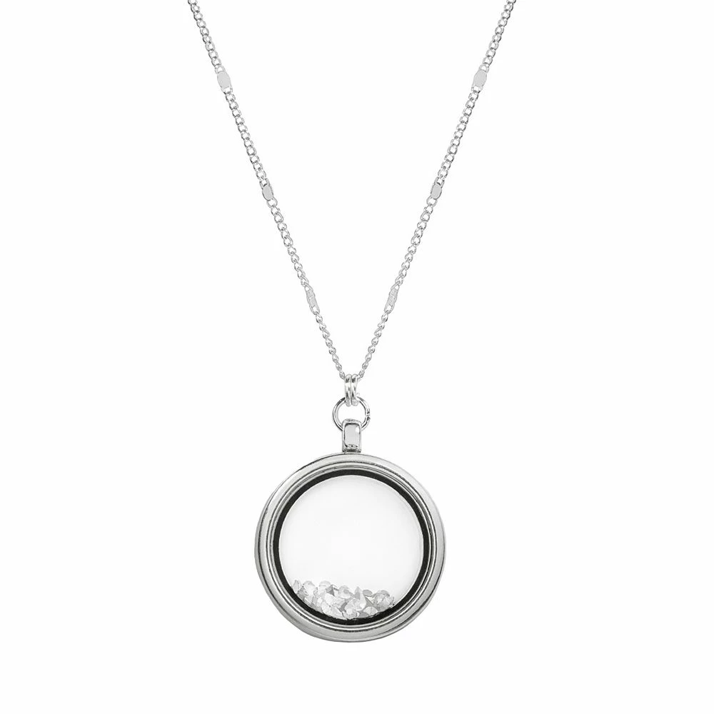 LC Lauren Conrad Long Round Shaker Pendant Necklace