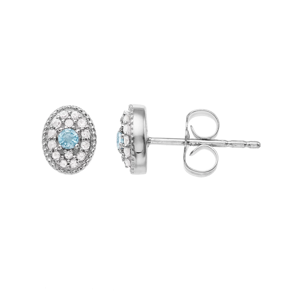 LC Lauren Conrad Gemstone Post Stud Earrings - Image 5