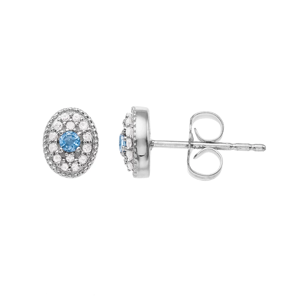 LC Lauren Conrad Gemstone Post Stud Earrings - Image 4