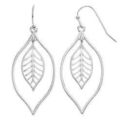 LC Lauren Conrad Leaf Drop Earrings