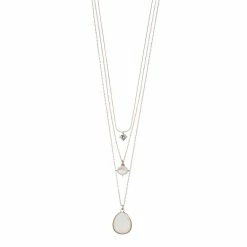 LC Lauren Conrad Mother-of-Pearl Multistrand Necklace