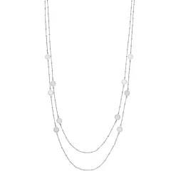 LC Lauren Conrad Filigree Disc Necklace