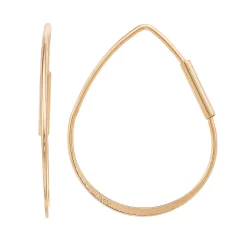 LC Lauren Conrad Gold Tone Nickel Free Teardrop Earrings