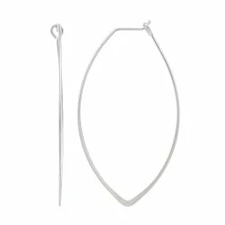 LC Lauren Conrad Pointed Nickel Free Oval Hoop Earrings
