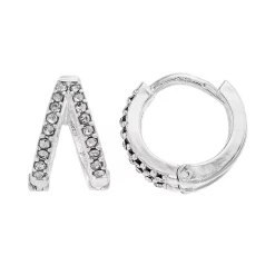 LC Lauren Conrad Split Nickel Free Huggie Hoop Earrings