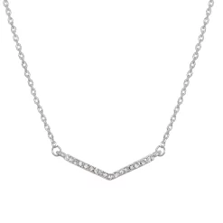 LC Lauren Conrad Simulated Crystal Chevron Necklace