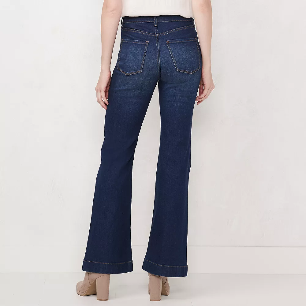 Women's LC Lauren Conrad Feel Good Super High-Waist Flare Jeans - Image 6