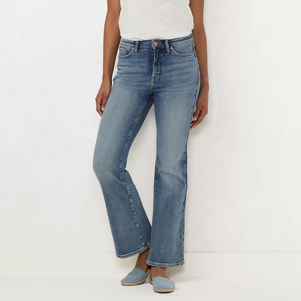 Women's LC Lauren Conrad Feel Good Super High-Waist Flare Jeans - Image 5