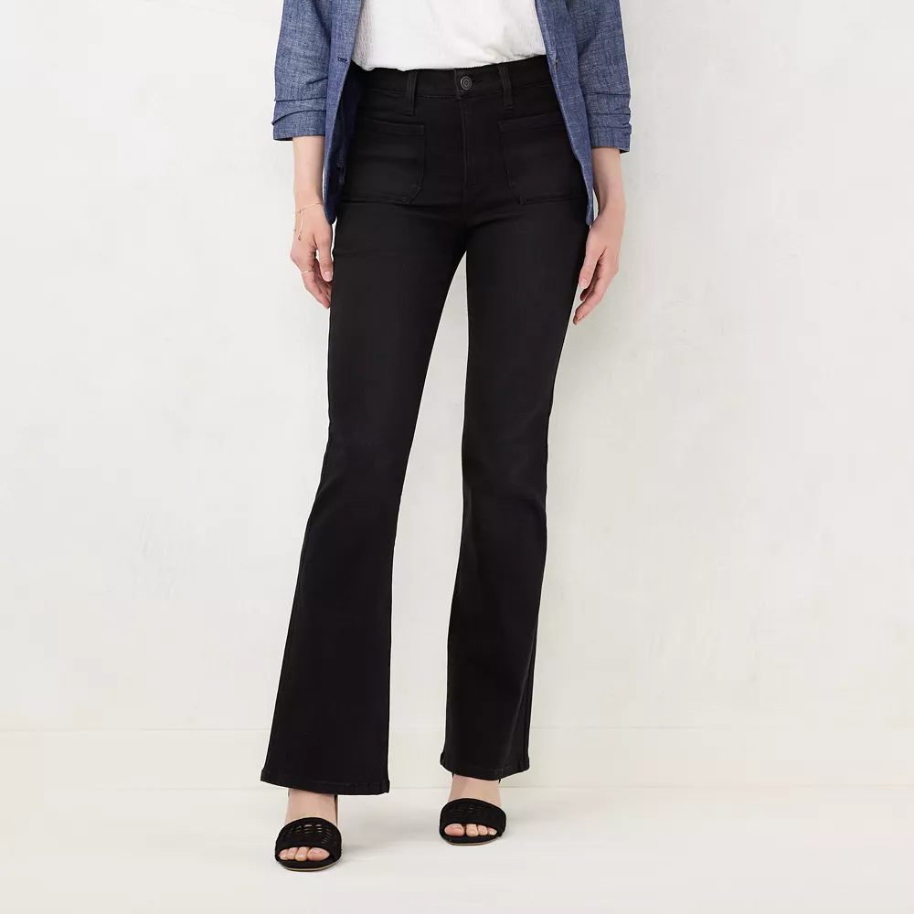 Women's LC Lauren Conrad Feel Good Super High-Waist Flare Jeans - Image 2