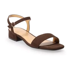 LC Lauren Conrad Obsidian Women's Block Heel Sandals