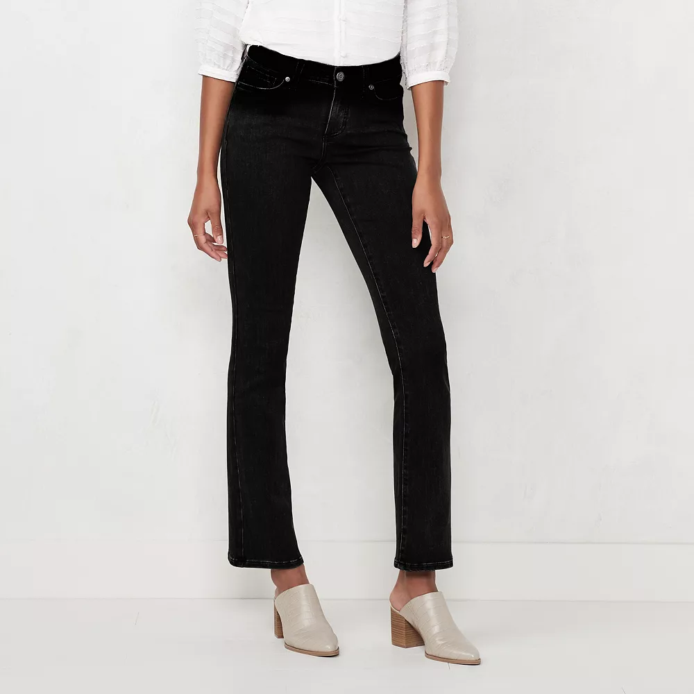Women's LC Lauren Conrad Feel Good Mid Rise Barely Bootcut Jeans - Image 4