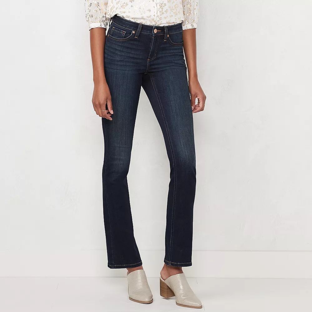 Women's LC Lauren Conrad Feel Good Mid Rise Barely Bootcut Jeans - Image 3