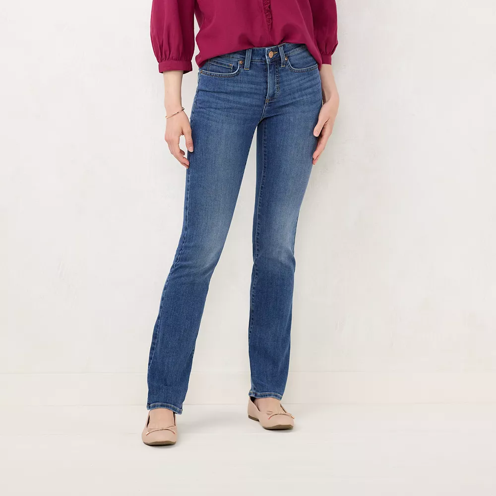 Women's LC Lauren Conrad Feel Good Mid Rise Barely Bootcut Jeans - Image 6