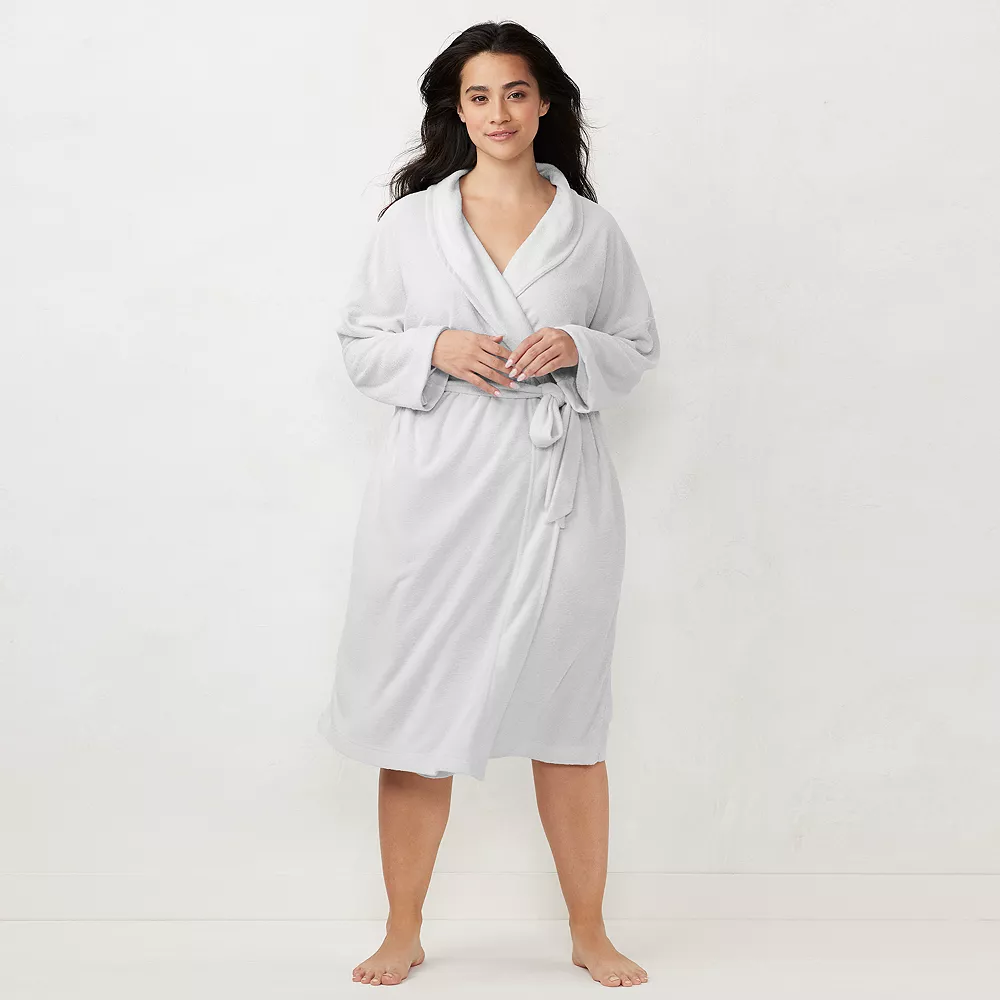 Plus Size LC Lauren Conrad Terry Wrap Robe