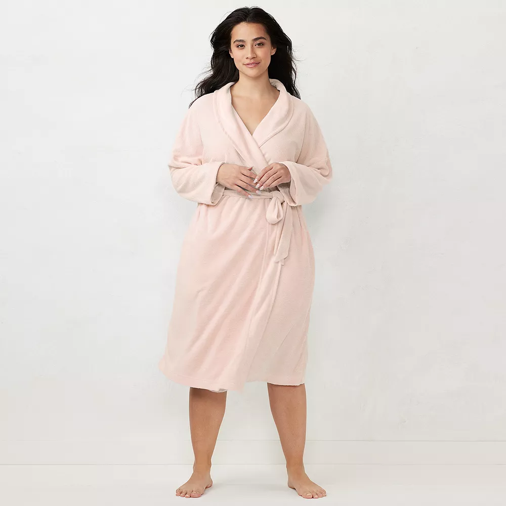 Plus Size LC Lauren Conrad Terry Wrap Robe - Image 2
