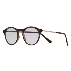 Women's LC Lauren Conrad 57mm Alyce Round Cat Eye Blue Light Glasses