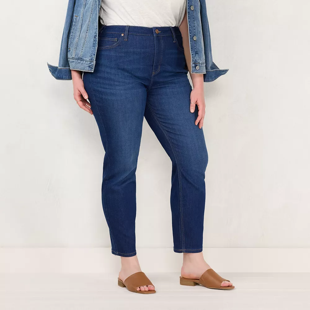 Plus Size LC Lauren Conrad Stretch High-Waist Skinny Jeans