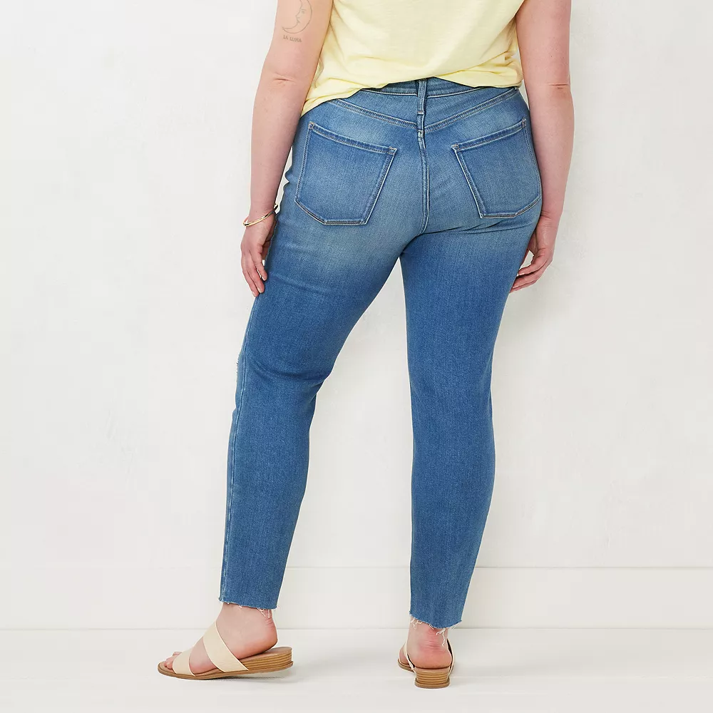 Plus Size LC Lauren Conrad Mid-Rise Skinny Jeans - Image 6