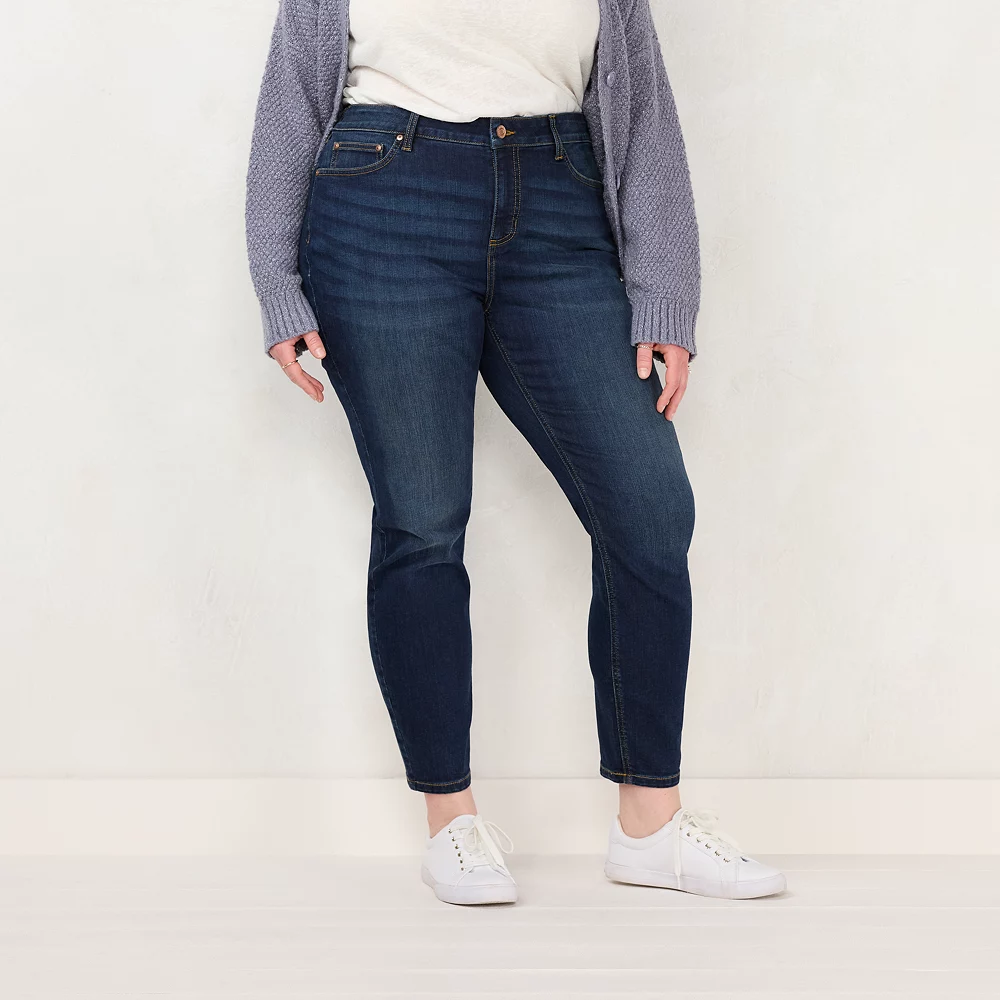 Plus Size LC Lauren Conrad Mid-Rise Skinny Jeans - Image 2
