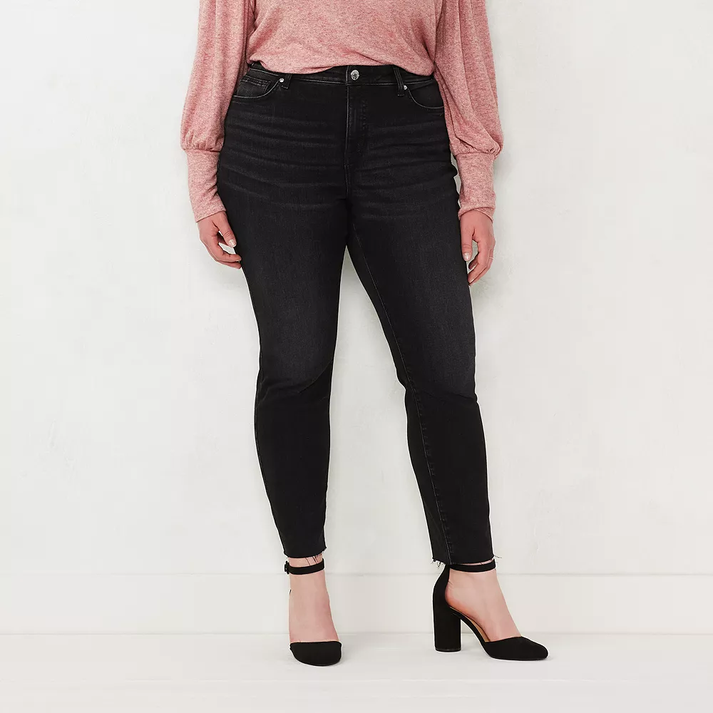 Plus Size LC Lauren Conrad Mid-Rise Skinny Jeans - Image 4