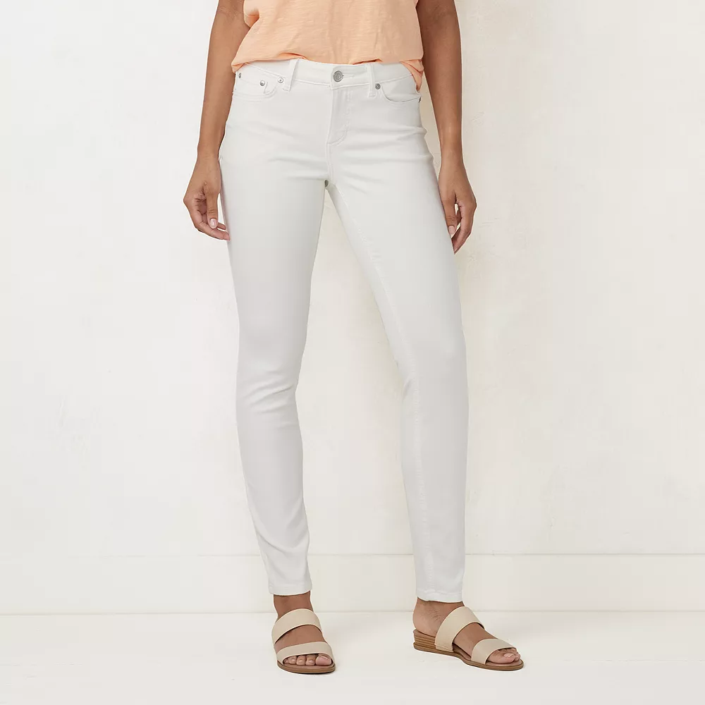 Petite LC Lauren Conrad Mid-Rise 5-pocket Skinny Jeans - Image 3