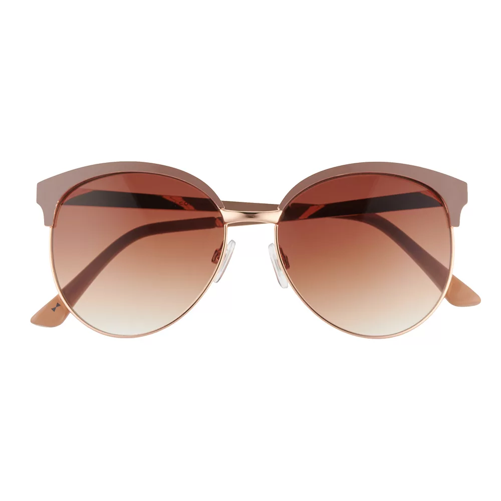 Women's LC Lauren Conrad 55mm Rose Gold Tone Gradient Club Sunglasses - Image 2