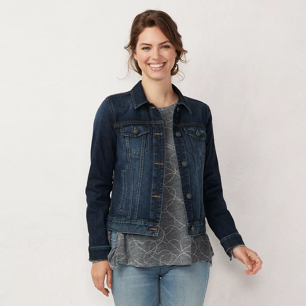 Petite LC Lauren Conrad Denim Jacket - Image 2