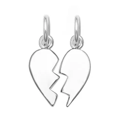 LC Lauren Conrad Sterling Silver Broken Heart Charm