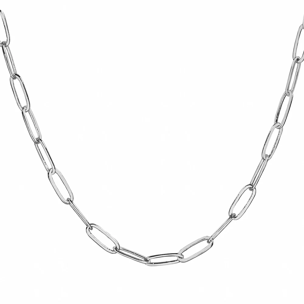 LC Lauren Conrad Silver Tone Long Links Chain Necklace