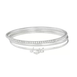 LC Lauren Conrad 3-pk. Pave Bangle Bracelet Set
