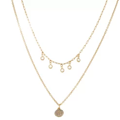 LC Lauren Conrad Double Strand Pendant Necklace