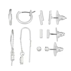 LC Lauren Conrad Stud, Huggie Hoop & Threader Earring Set