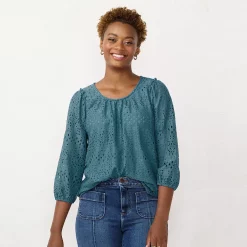 Women's LC Lauren Conrad Flowy Puff-Sleeve Top
