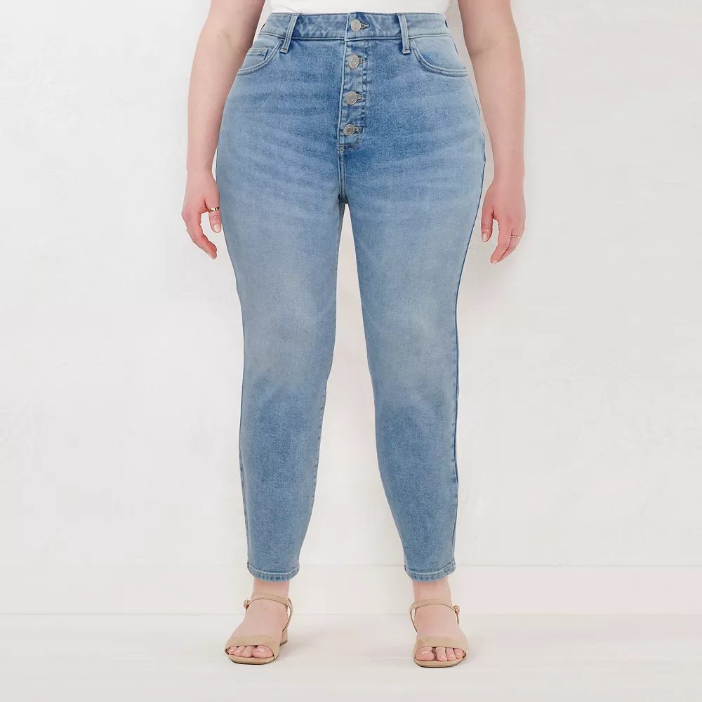 Plus Size LC Lauren Conrad High-Waist Skinny Jeans - Image 2