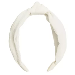LC Lauren Conrad White Textured Top Knot Headband