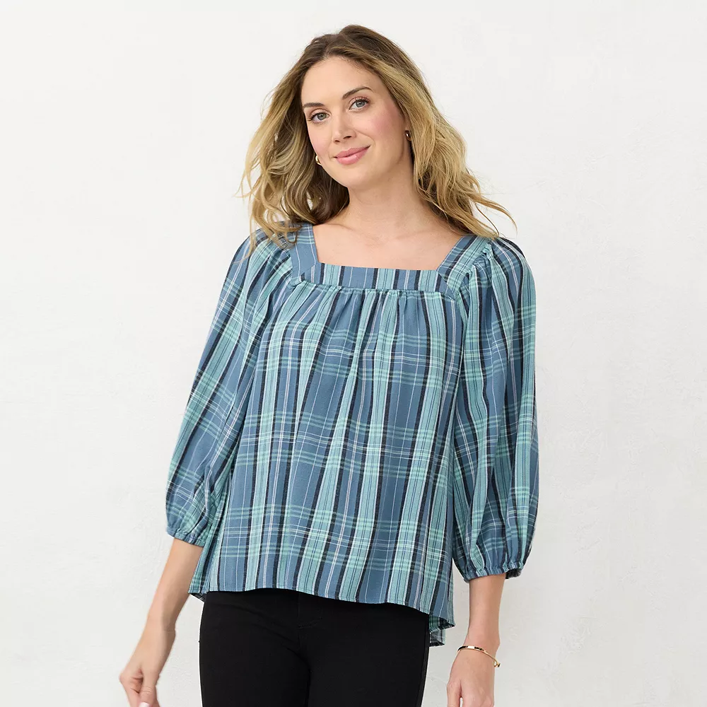 Women's LC Lauren Conrad Squareneck Peasant Top - Image 14