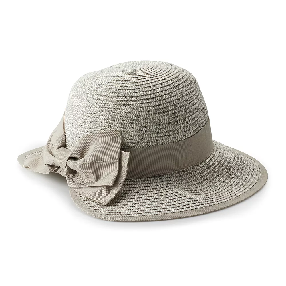 Women's LC Lauren Conrad Straw Split Back Cloche