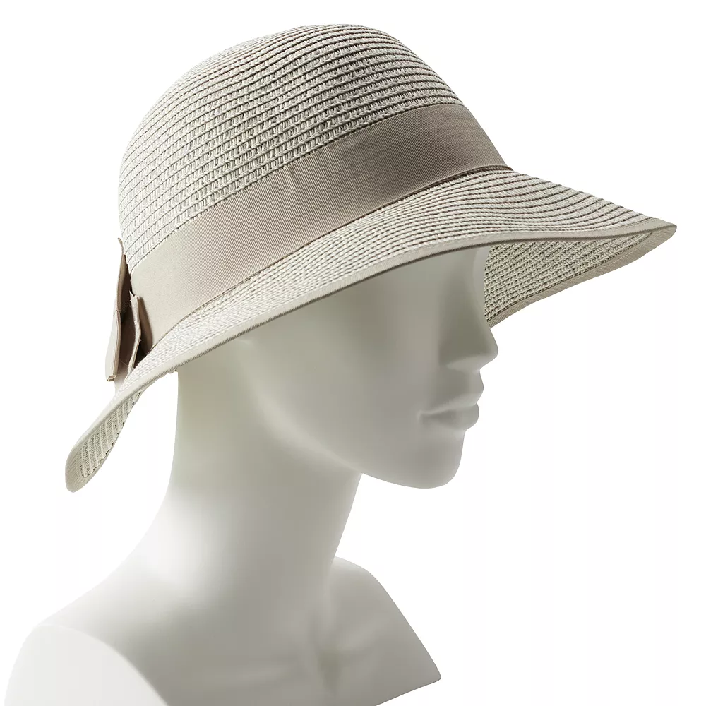 Women's LC Lauren Conrad Straw Split Back Cloche - Image 2