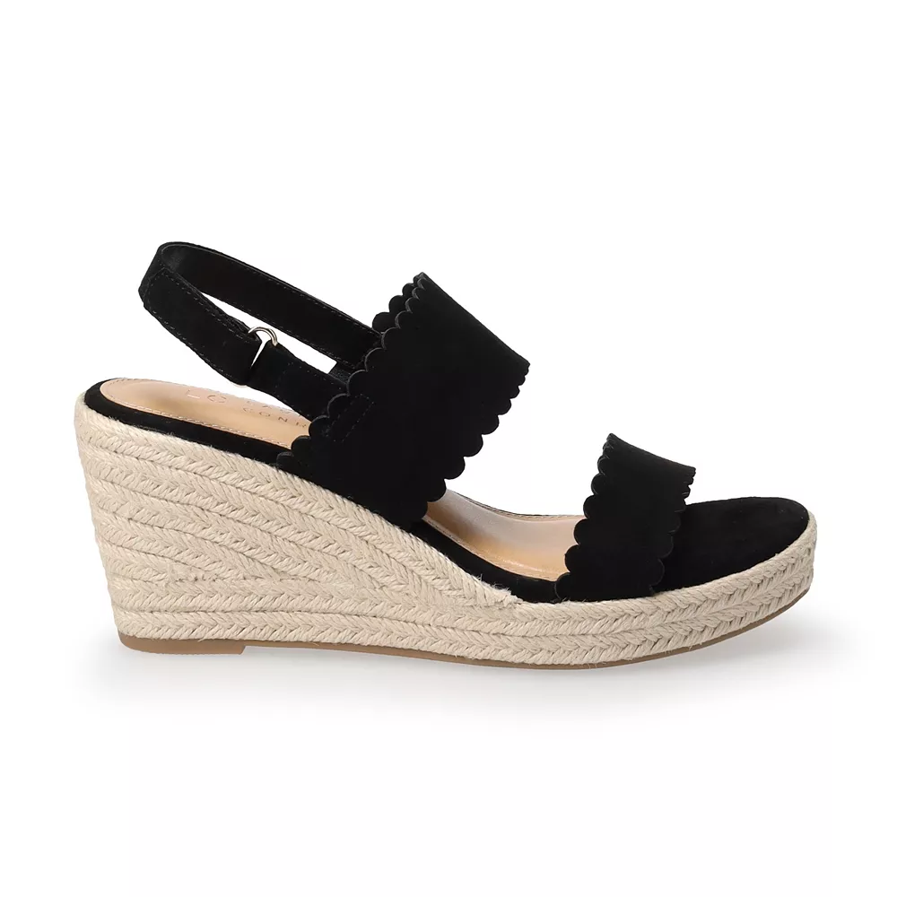 LC Lauren Conrad Cactus Flower Women's Wedge Sandals - Image 3