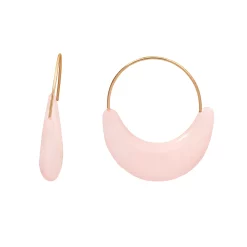 LC Lauren Conrad Resin Nickel Free Hoop Earrings