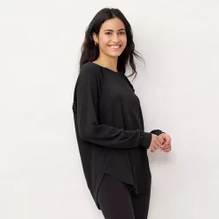 Women's LC Lauren Conrad Raglan Ruffle-Sleeve Tunic