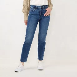 Women's LC Lauren Conrad Super High-Waisted Straight-Leg Jeans