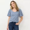 Women's LC Lauren Conrad Sweetheart Bubble-Sleeve Tee