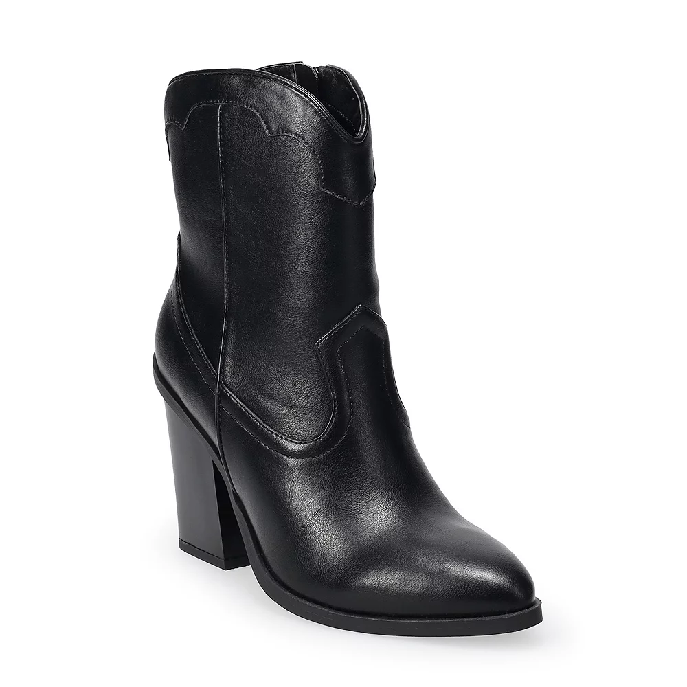 LC Lauren Conrad Women's Curve Top Western Boots - Image 3