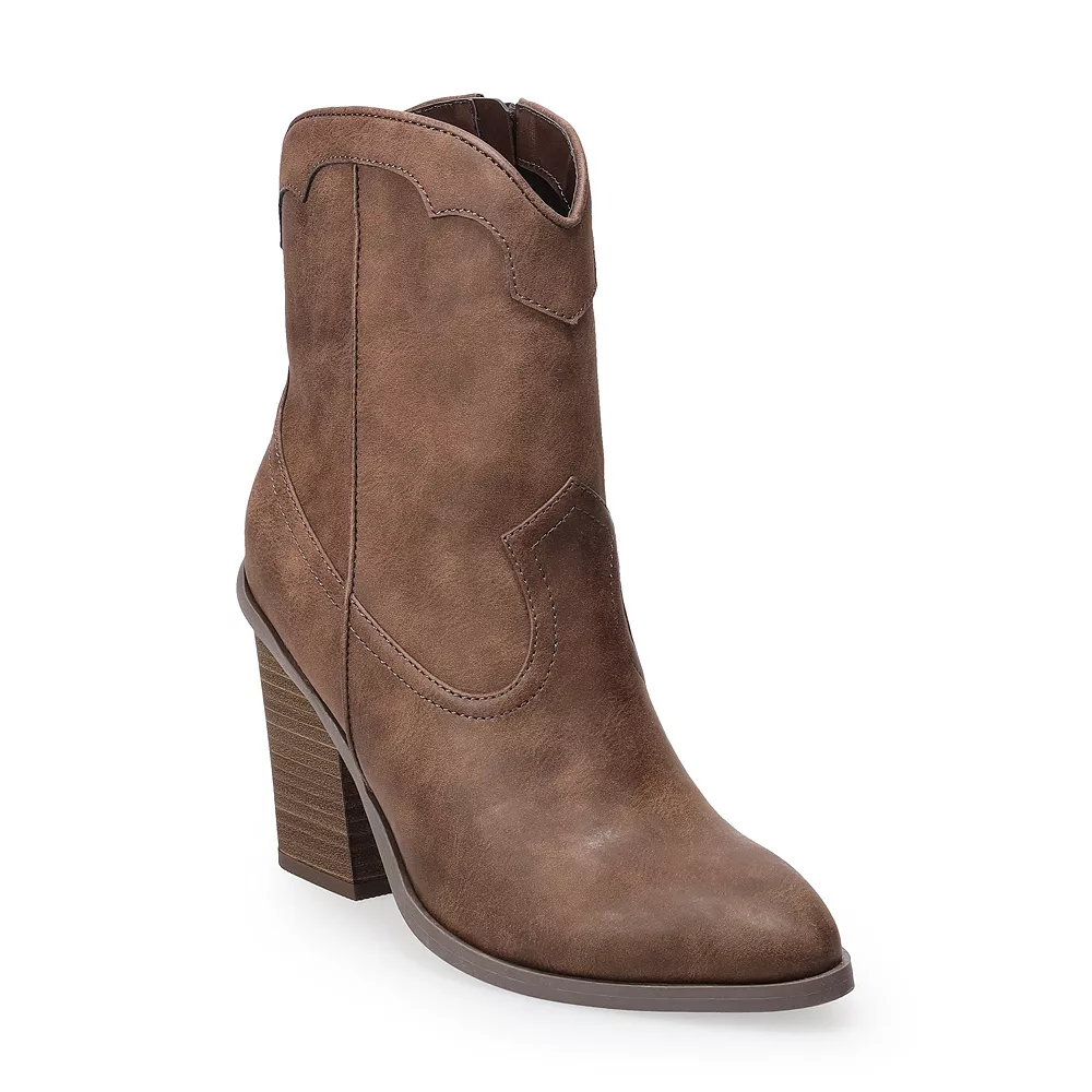 LC Lauren Conrad Women's Curve Top Western Boots - Image 2