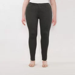Plus Size LC Lauren Conrad Super Skinny Ponte Pants