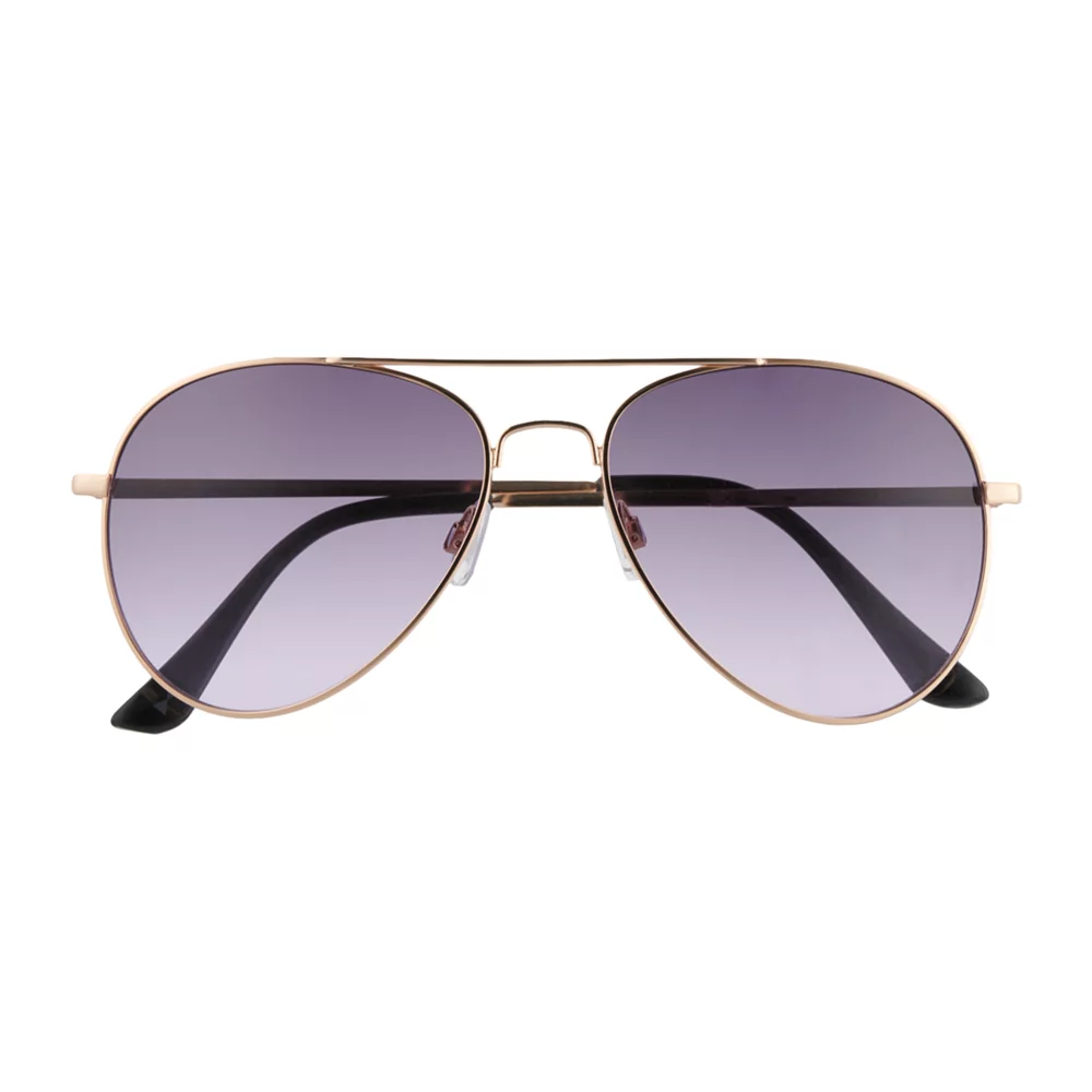 Women's LC Lauren Conrad Nelly Medium Metal Aviator Sunglasses - Image 2